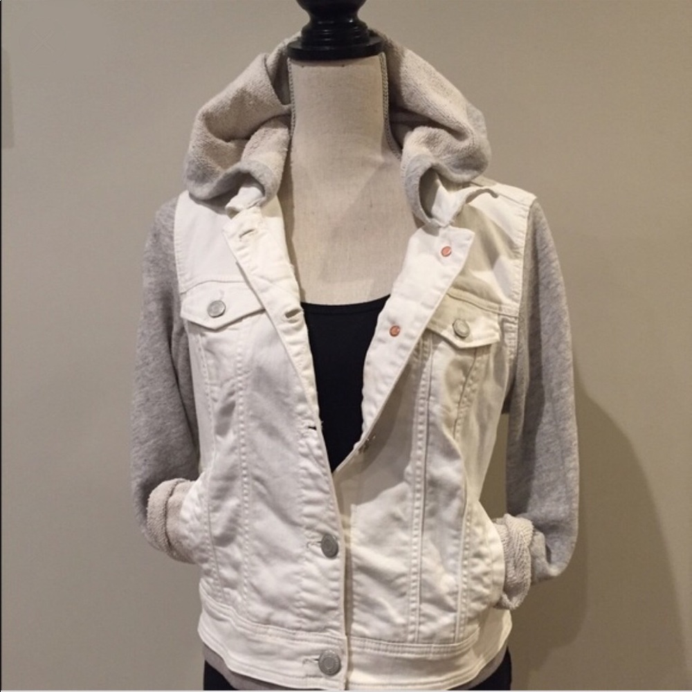 White denim jacket